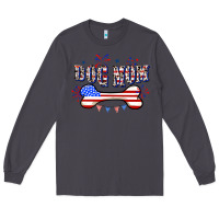 Smoke 4th of July Dog Mom Long Sleeve Tee - CowGirlArtShop