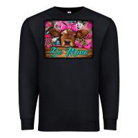 Black be mine valentine's day cow Premium Sweatshirt - Jasminsmagicworld