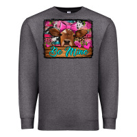 Charcoal Heather be mine valentine's day cow Premium Sweatshirt - Jasminsmagicworld