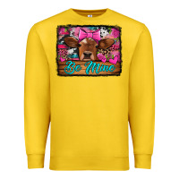 Lemon be mine valentine's day cow Premium Sweatshirt - Jasminsmagicworld