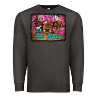 Smoke be mine valentine's day cow Premium Sweatshirt - Jasminsmagicworld