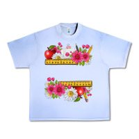 Grape Ice floral teacher Urban Heavy Tee - texasbilliewilder