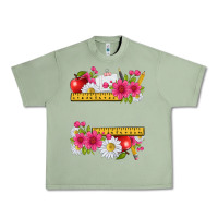 Oil Green floral teacher Urban Heavy Tee - texasbilliewilder