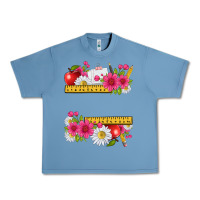 Pebble Blue floral teacher Urban Heavy Tee - texasbilliewilder