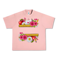 Salmon floral teacher Urban Heavy Tee - texasbilliewilder