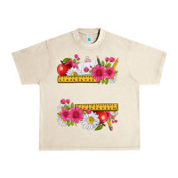 Sandshell floral teacher Urban Heavy Tee - texasbilliewilder