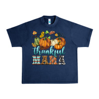Navy thankful mama Urban Heavy Tee - BarkalooDesign