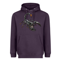 Plum scorpion Heavyweight Hoodie - LillyAllenDesigns