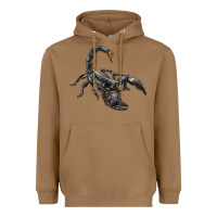 Toasted Coconut scorpion Heavyweight Hoodie - LillyAllenDesigns