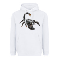 White scorpion Heavyweight Hoodie - LillyAllenDesigns
