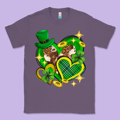 St. Patrick's Day Lucky Heart Classic Tee Designed By Neo Western