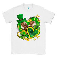 White St. Patrick's Day lucky heart Classic Tee - Neo Western