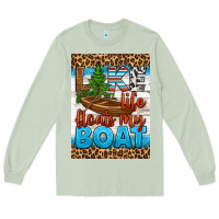 Matcha lake life floats my boat air freshener Long Sleeve Tee - HRA Design Shop