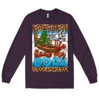 Plum lake life floats my boat air freshener Long Sleeve Tee - HRA Design Shop