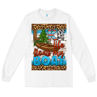 White lake life floats my boat air freshener Long Sleeve Tee - HRA Design Shop