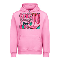 Fuchsia Pink give cancer the boot Urban Hoodie - LillyAllenDesigns
