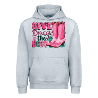 Heather Grey give cancer the boot Urban Hoodie - LillyAllenDesigns