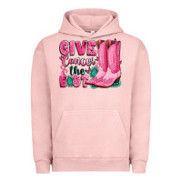 Pigment Salmon give cancer the boot Urban Hoodie - LillyAllenDesigns