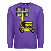 Purple Towable Light Towers Premium Sweatshirt - LillyAllenDesigns