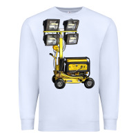 White Towable Light Towers Premium Sweatshirt - LillyAllenDesigns