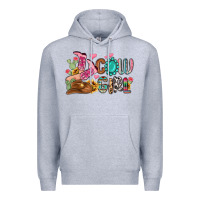 Heather Grey western cowgirl Premium Hoodie - MaliasSmallBusiness