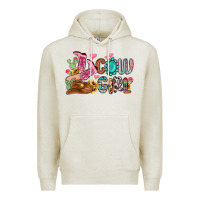 Oatmeal Heather western cowgirl Premium Hoodie - MaliasSmallBusiness