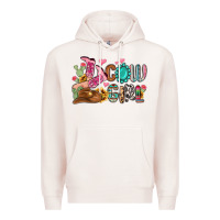 Pale Pink western cowgirl Premium Hoodie - MaliasSmallBusiness