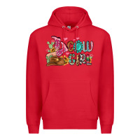 Red western cowgirl Premium Hoodie - MaliasSmallBusiness