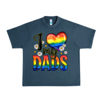 Midnight Navy i love my dads Urban Heavy Tee - Zillion Design Studio