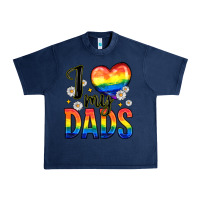 Navy i love my dads Urban Heavy Tee - Zillion Design Studio