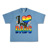 Pebble Blue i love my dads Urban Heavy Tee - Zillion Design Studio