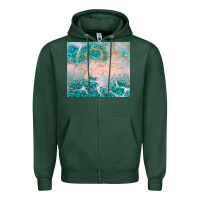 Sports Green turquoise glitter Zipper Hoodie - JahusDesignShop