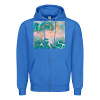 True Royal turquoise glitter Zipper Hoodie - JahusDesignShop