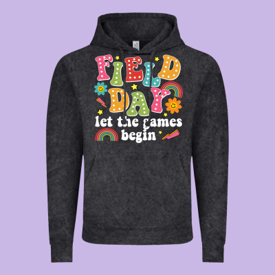 Field Day Let The Games Begin Vintage Hoodie Designed By Jahusdesignshop