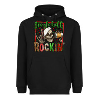 Black jingle bell rockin skeleton christmas Heavyweight Hoodie - Jasminsmagicworld