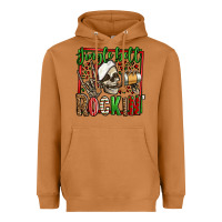 Meerkat jingle bell rockin skeleton christmas Heavyweight Hoodie - Jasminsmagicworld