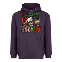 Plum jingle bell rockin skeleton christmas Heavyweight Hoodie - Jasminsmagicworld