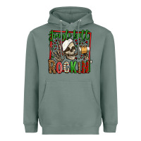 Sage jingle bell rockin skeleton christmas Heavyweight Hoodie - Jasminsmagicworld