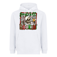 White jingle bell rockin skeleton christmas Heavyweight Hoodie - Jasminsmagicworld