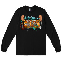 Black dialysis crew Long Sleeve Tee - CowhideDigitalArt