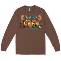 Chestnut dialysis crew Long Sleeve Tee - CowhideDigitalArt