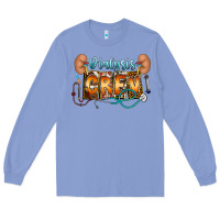 Colony Blue dialysis crew Long Sleeve Tee - CowhideDigitalArt