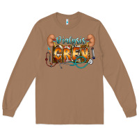 Toasted Coconut dialysis crew Long Sleeve Tee - CowhideDigitalArt