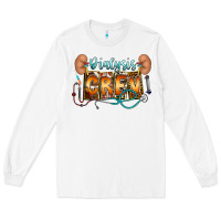 White dialysis crew Long Sleeve Tee - CowhideDigitalArt