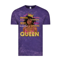 Cloud Purple queen afro woman Vintage Tee - texasbilliewilder