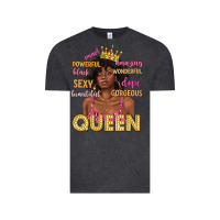 Vintage Black queen afro woman Vintage Tee - texasbilliewilder