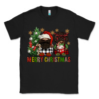 Black merry christmas buffalo afro gnomies Classic Tee - FaDigitalArtStudio