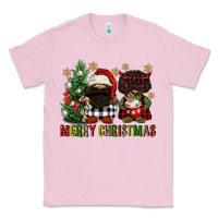 Bubblegum Pink merry christmas buffalo afro gnomies Classic Tee - FaDigitalArtStudio