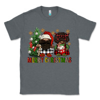 Charcoal Heather merry christmas buffalo afro gnomies Classic Tee - FaDigitalArtStudio