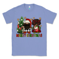 Colony Blue merry christmas buffalo afro gnomies Classic Tee - FaDigitalArtStudio